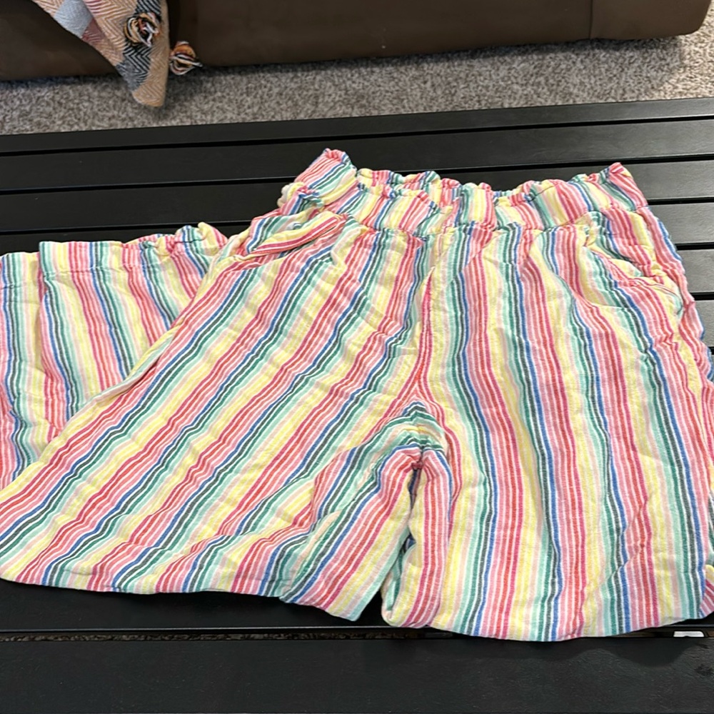 Rainbow wide leg pants
